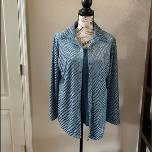 Velour tank and matching cardigan